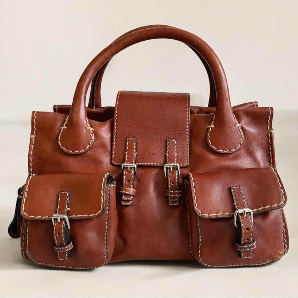 Chloé Phoebe Philo Edith Leather Satchel Tote Bag